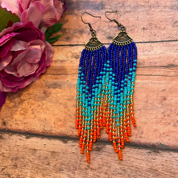 Colorful Long earring - Picture 2 of 5